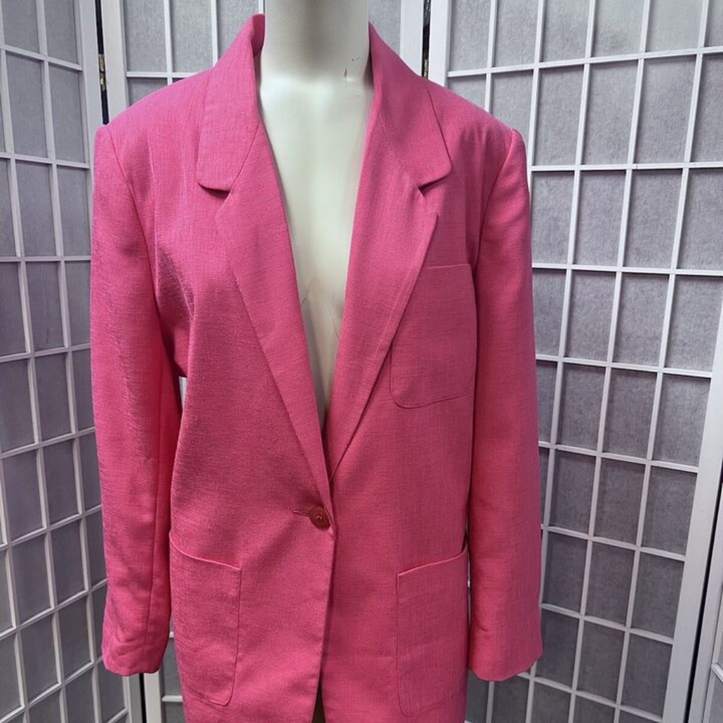 Patchington, Woman, Spring Jacket, Pink, Sz 10, Long Sleeve, Button, Pockets.!